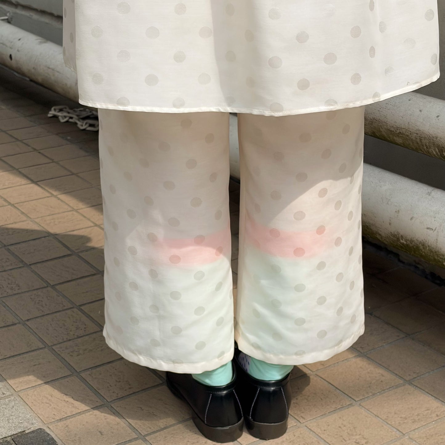 Hid dot skirt pants / FROST ECRU / キャットスカートパンツ
