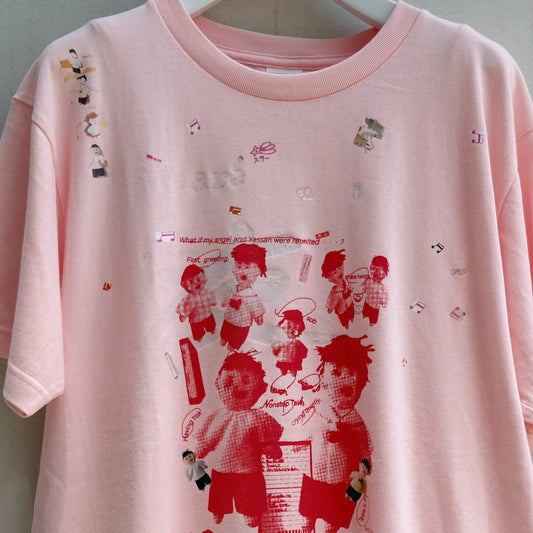 We are 友 T-shirt / Pink / プリントTシャツ