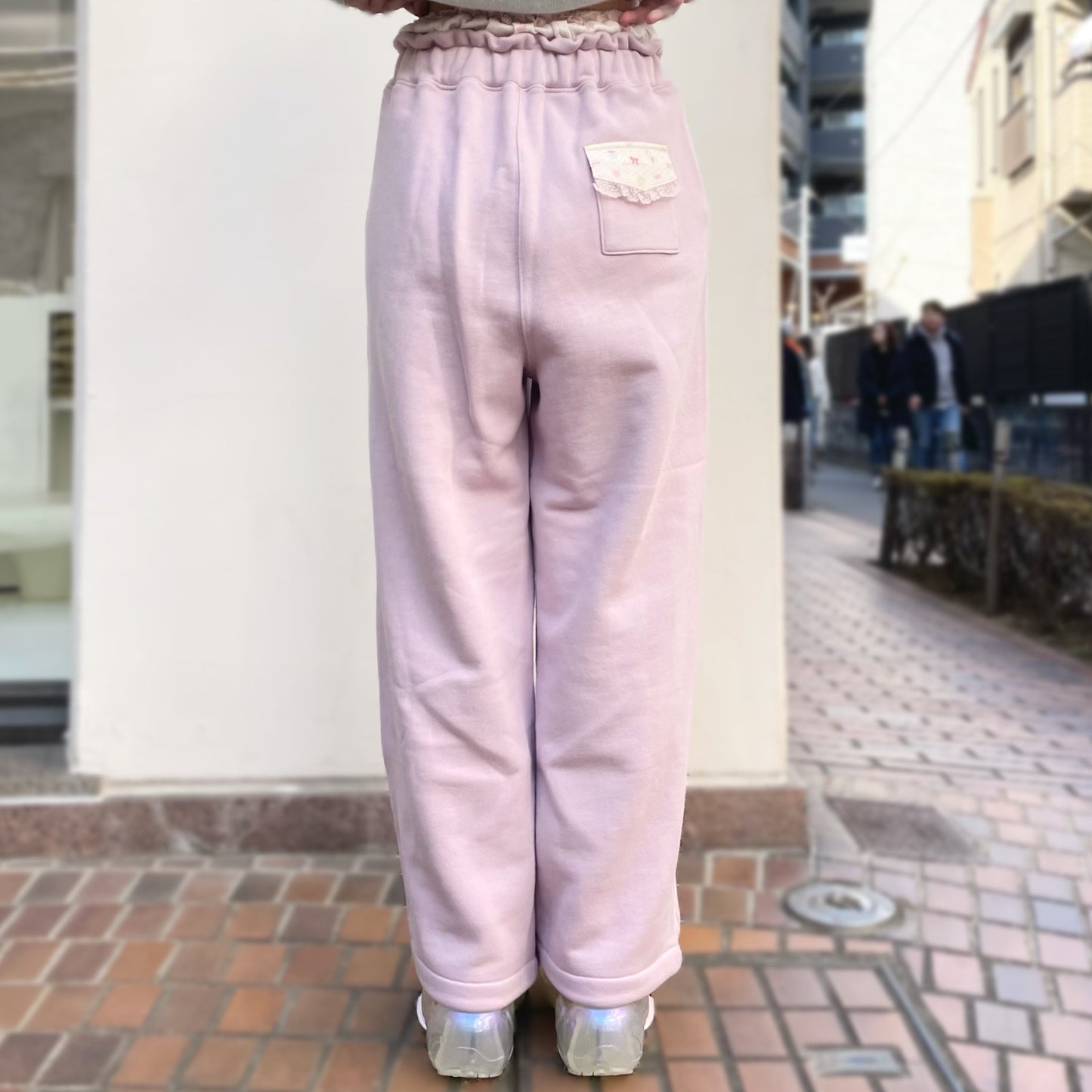 Layered Jogger Pants / Lavender / フリルスウェットパンツ