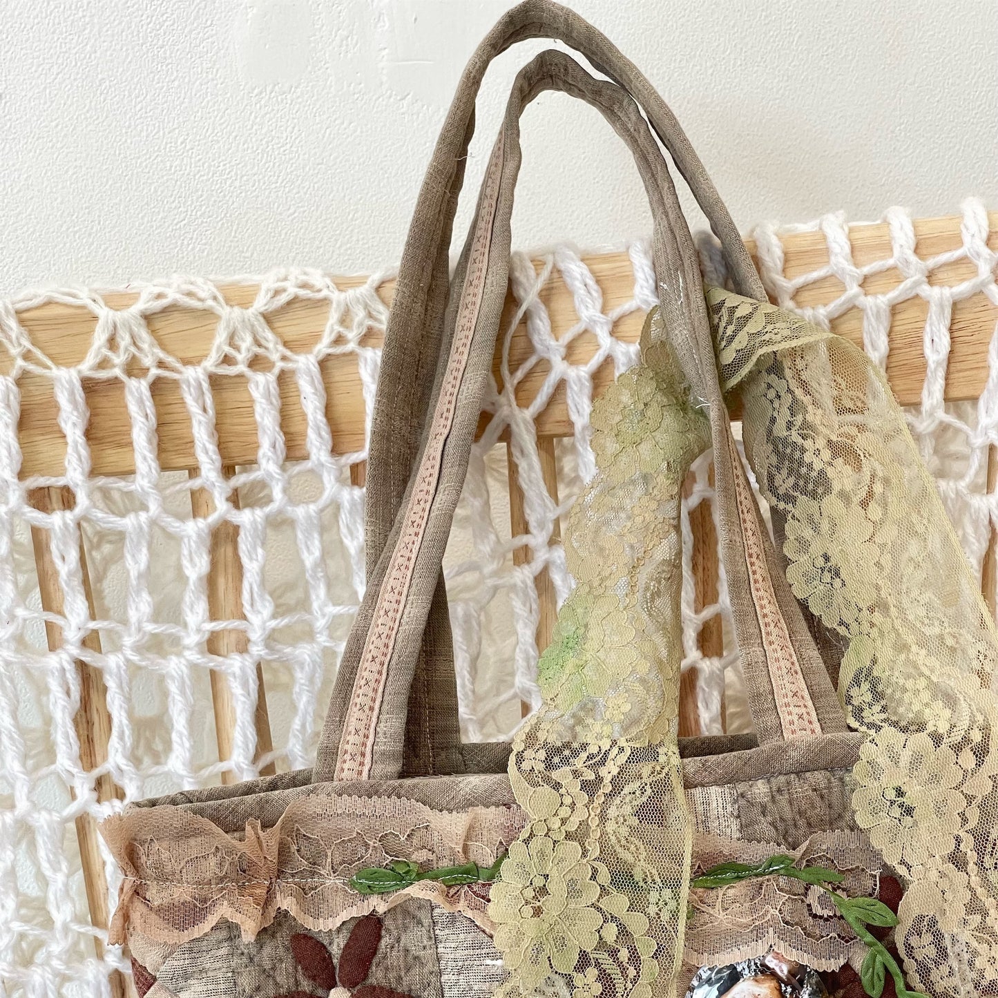 Patch work Bag+ / Brown / パッチワークハンドバッグ