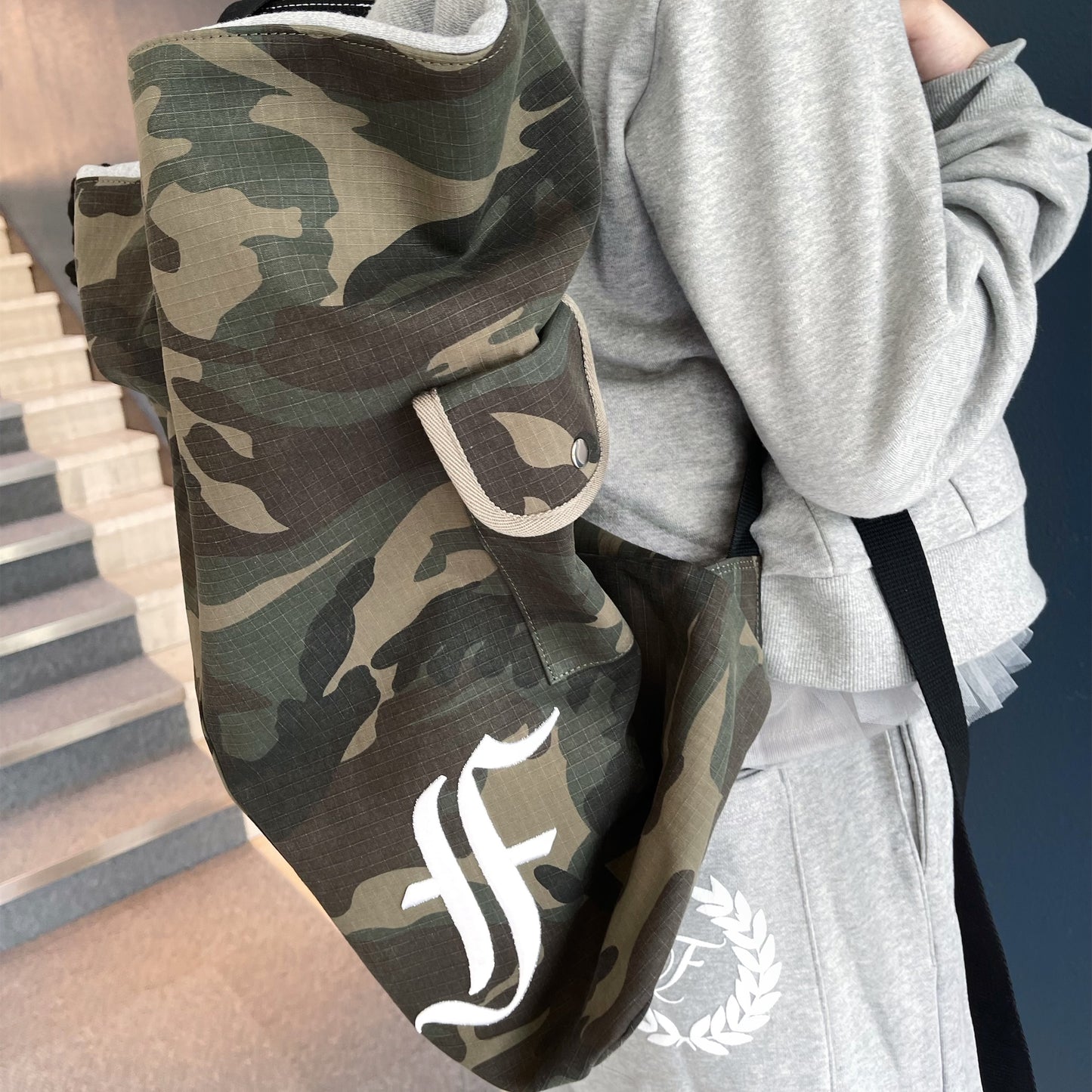 [fa.er.ie] rope loose skater backpack / camo / カモスケーターバックパック