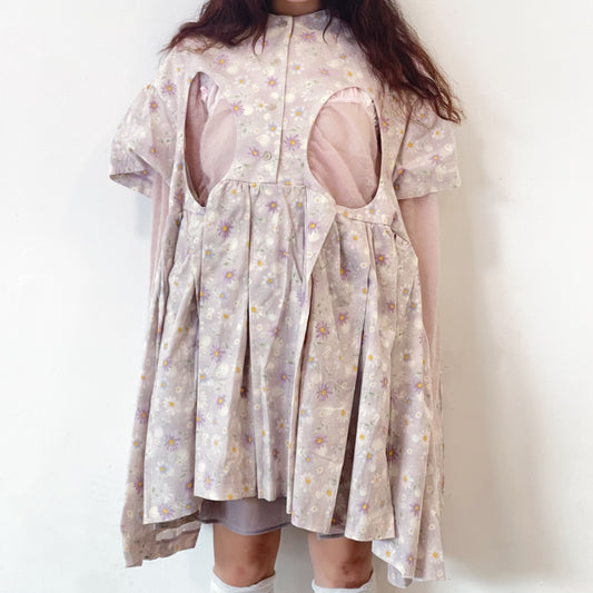 FREE NIP DRESS / PURPLE / カットアウトワンピース