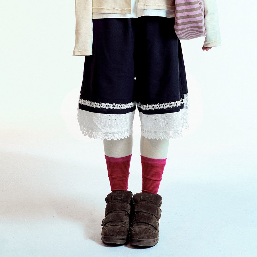 LACE SHORTS /  NAVY / レースショーツ