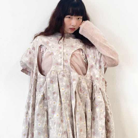 FREE NIP DRESS / PURPLE / カットアウトワンピース