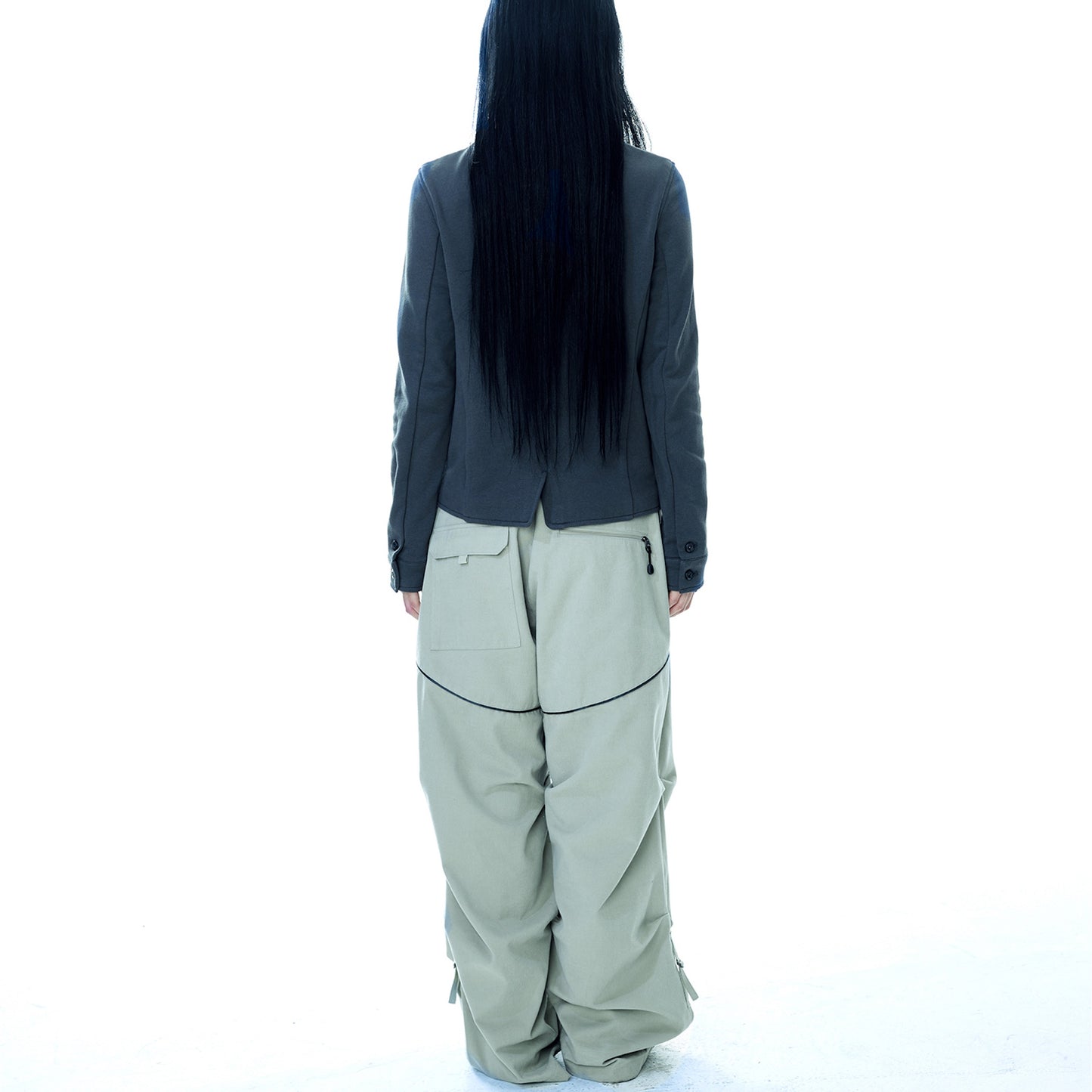 STRAP LINE PANTS / BEIGE / ストラップラインパンツ