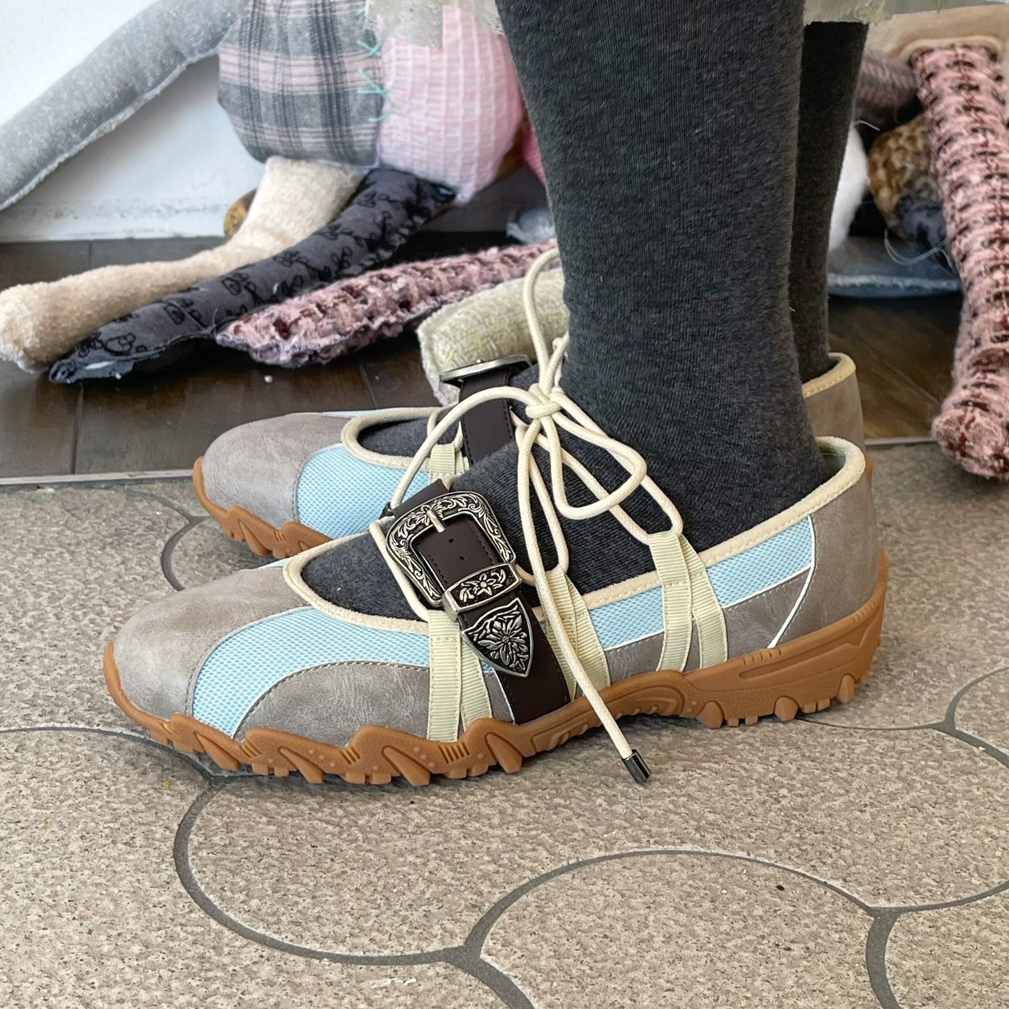 Turn / Sky blue / yushokobayashiシューズ