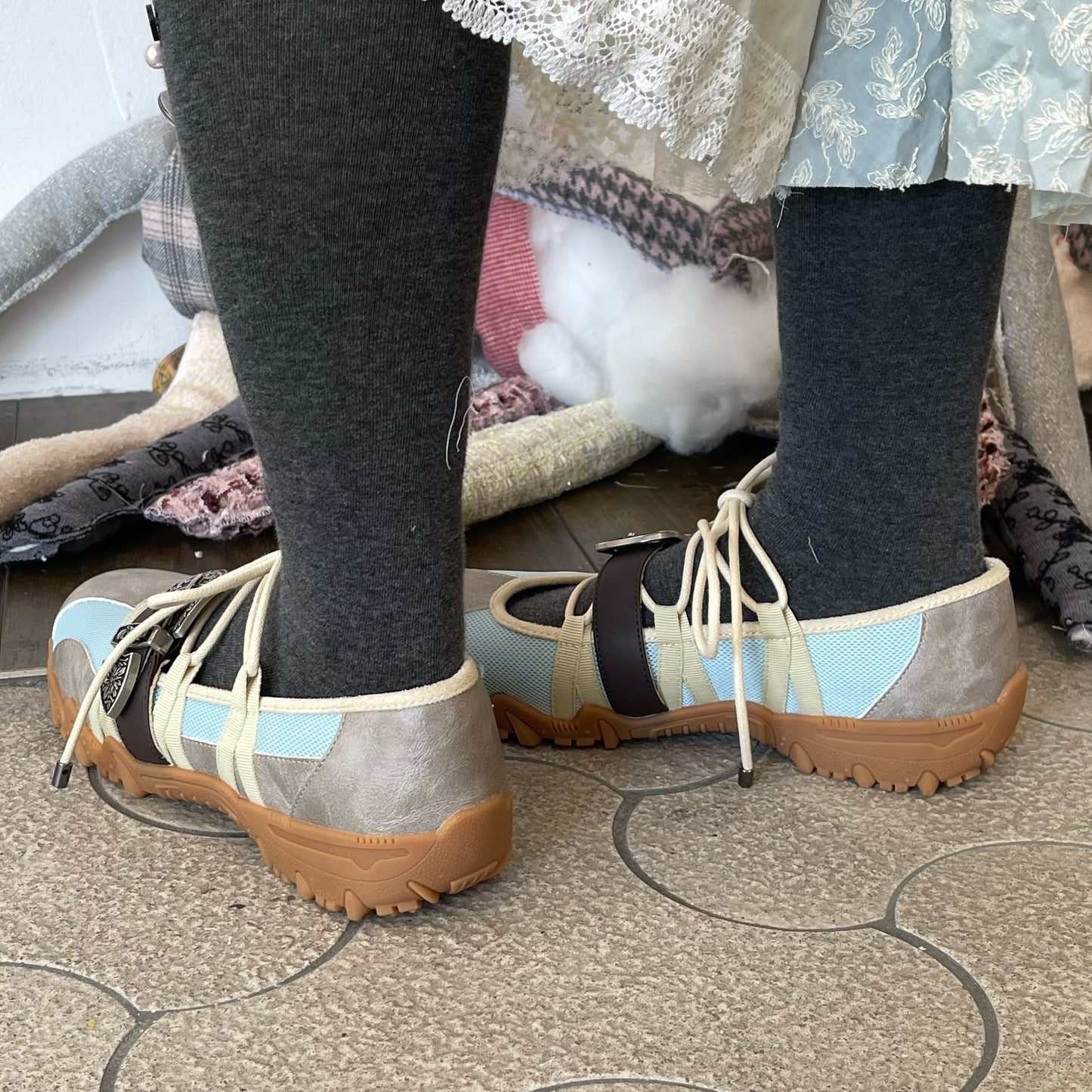 Turn / Sky blue / yushokobayashiシューズ