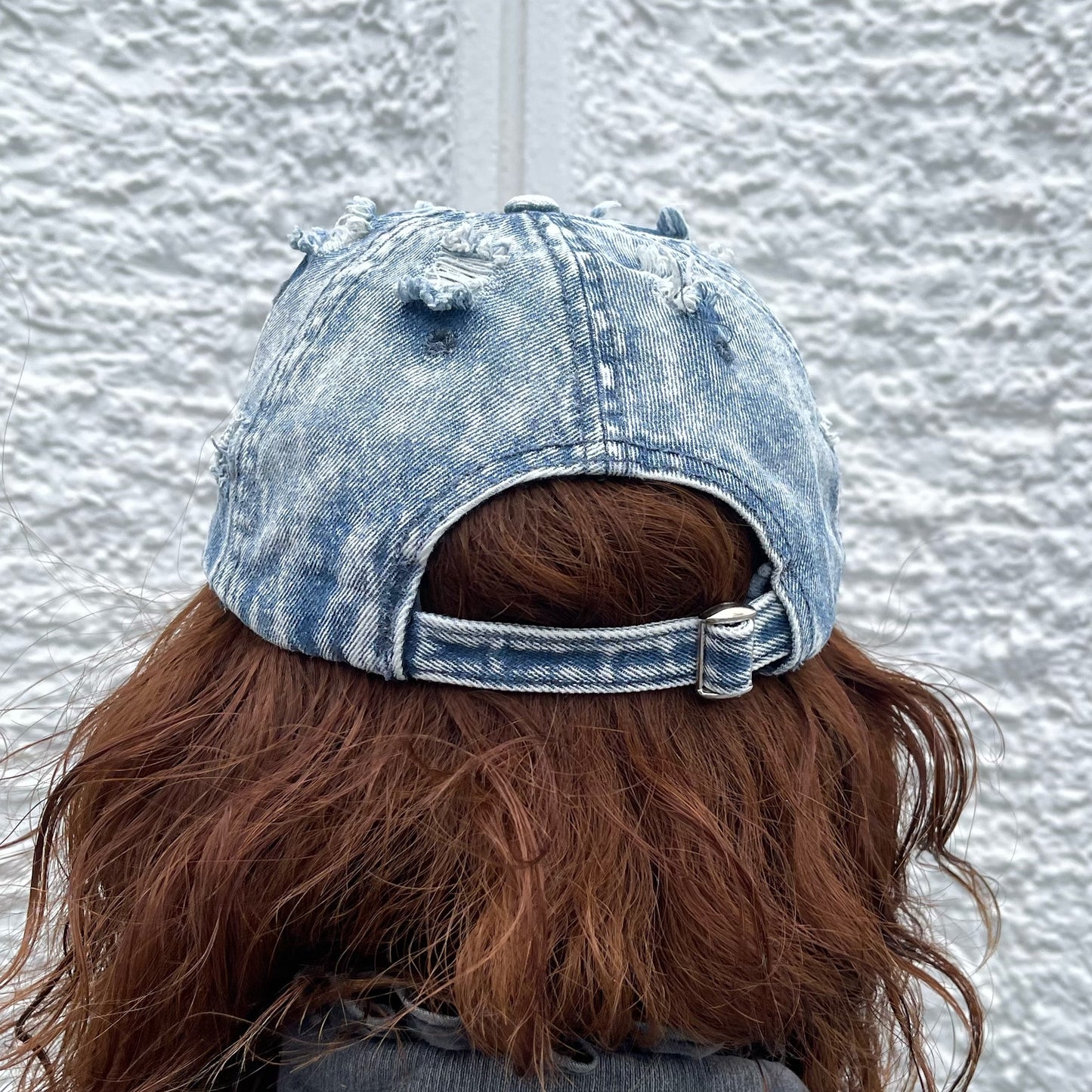 DAMAGED DENIM CAP THEME / BLUE / ダメージデニムキャップ