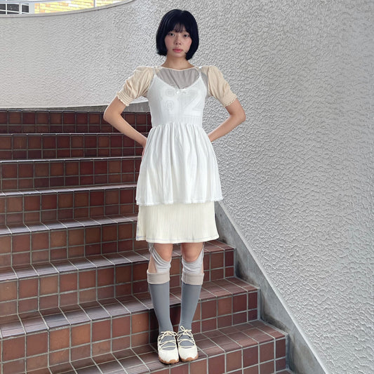 Posey jersey dress / White / ジャージドレス