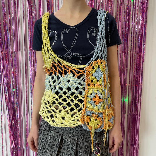 Yellow crochet top / Mix / イエロークロシェトップ