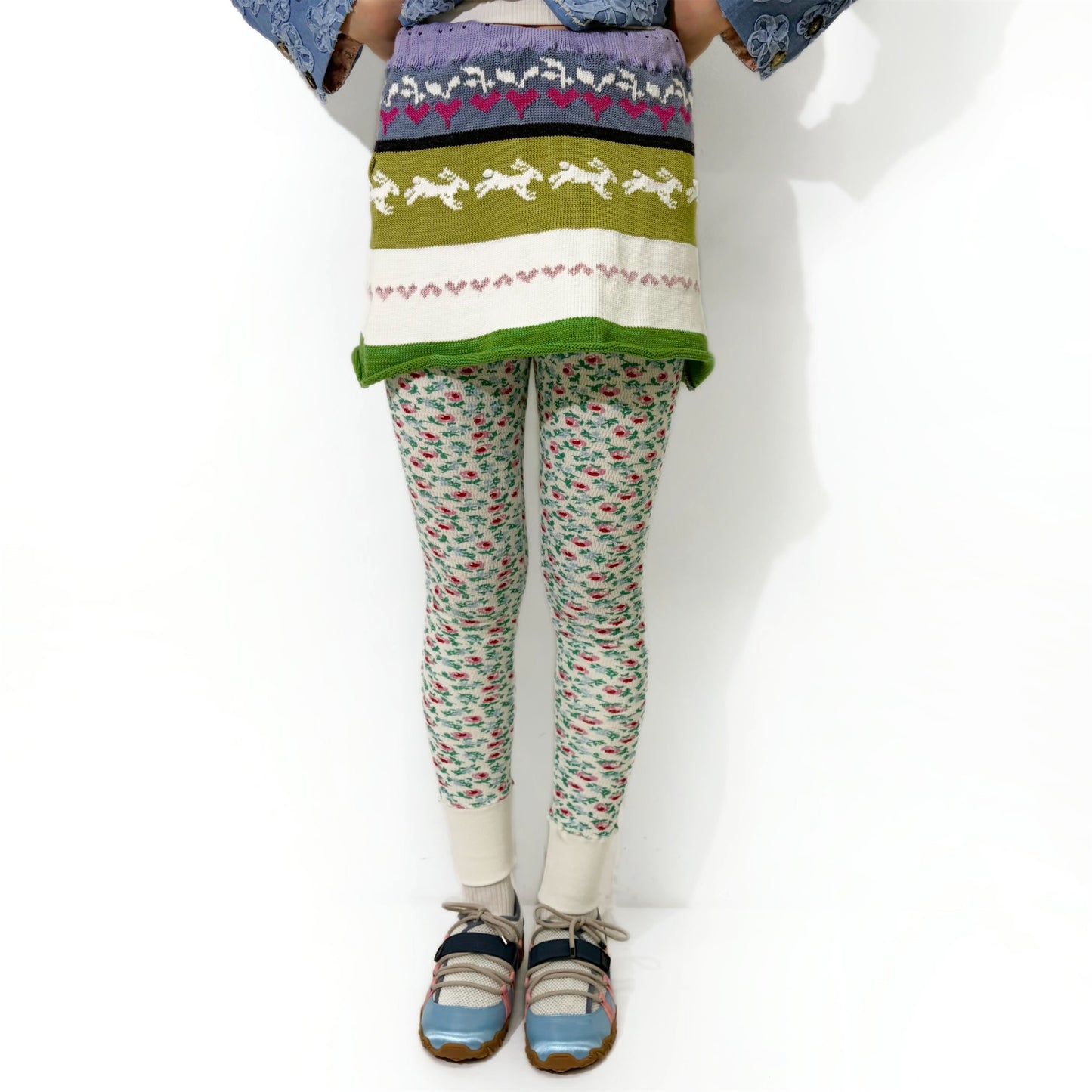 Dawn mini skirt / Multi / ニットミニスカート