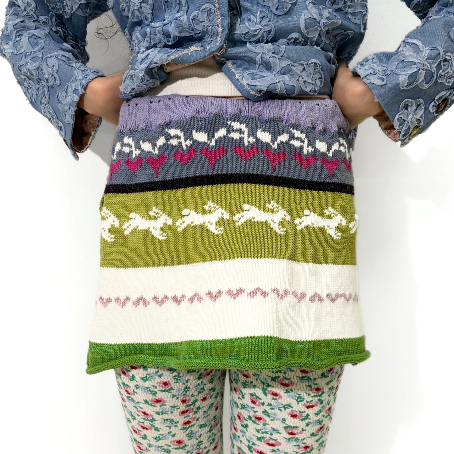 Dawn mini skirt / Multi / ニットミニスカート
