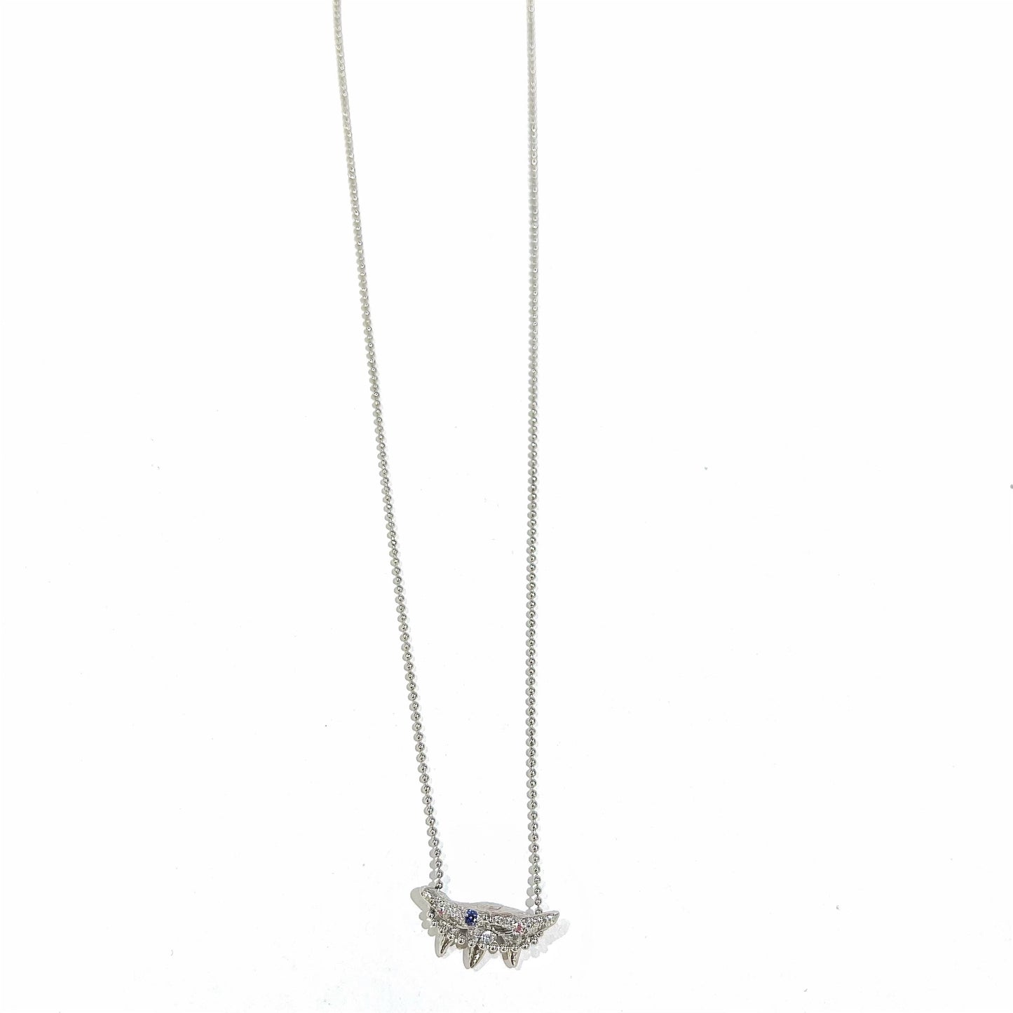 fang necklace / zirconia / 牙ネックレス