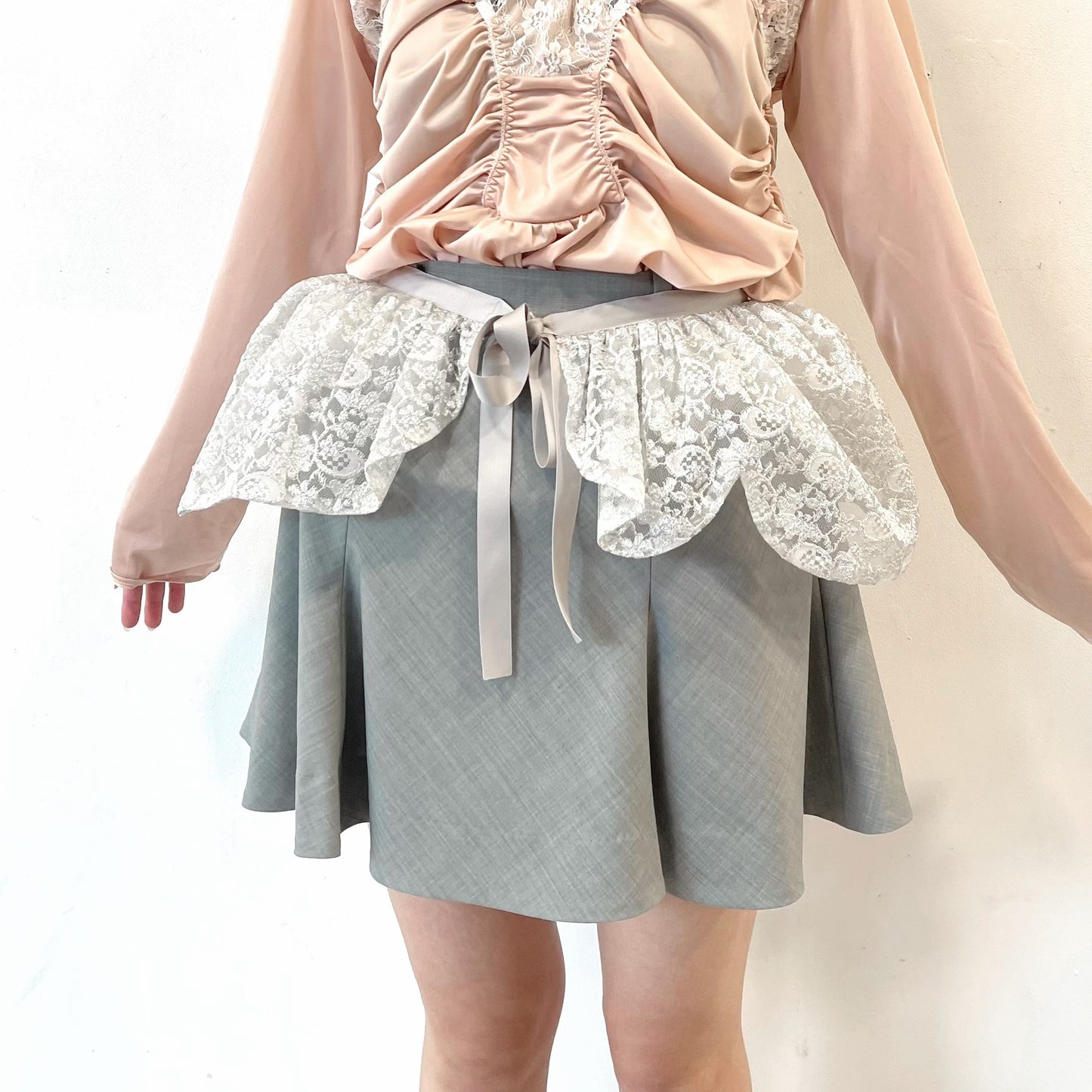 Volume Skirt / Silver / ボリュームスカート