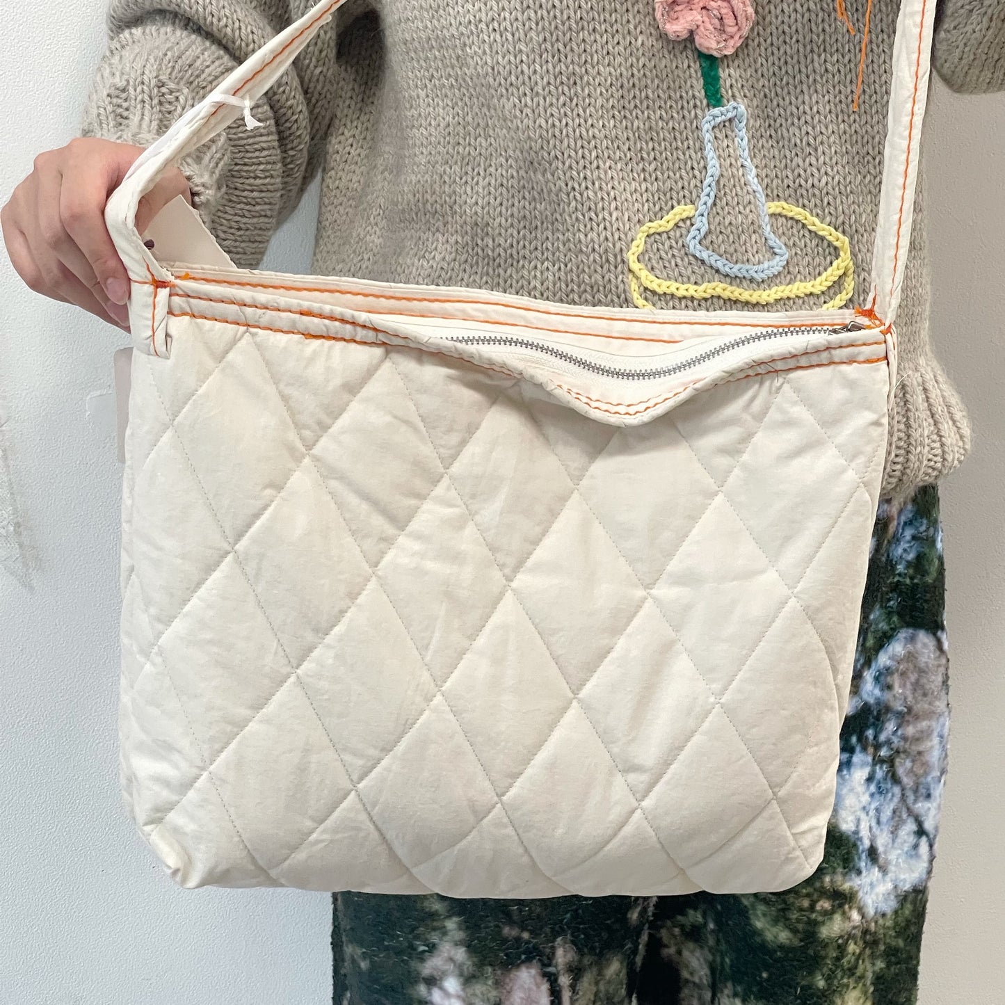 quilting shoulder bag / orange / キルティングショルダーバッグ