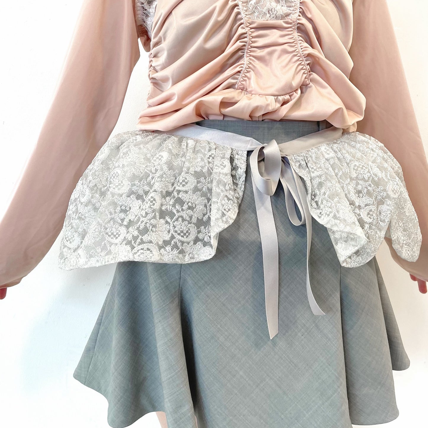 Volume Skirt / Silver / ボリュームスカート
