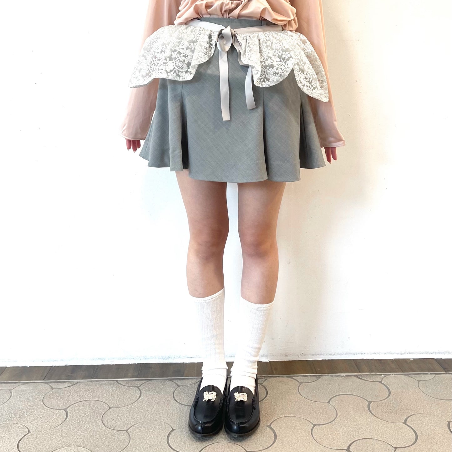 Volume Skirt / Silver / ボリュームスカート