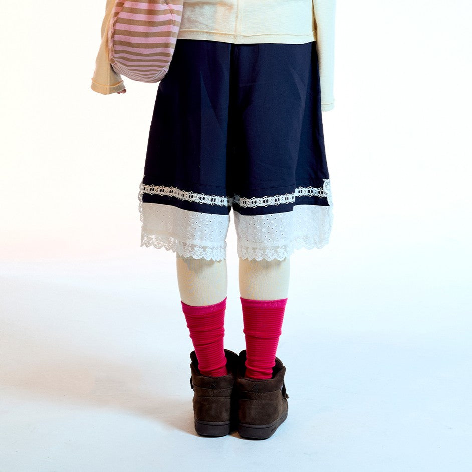 LACE SHORTS /  NAVY / レースショーツ