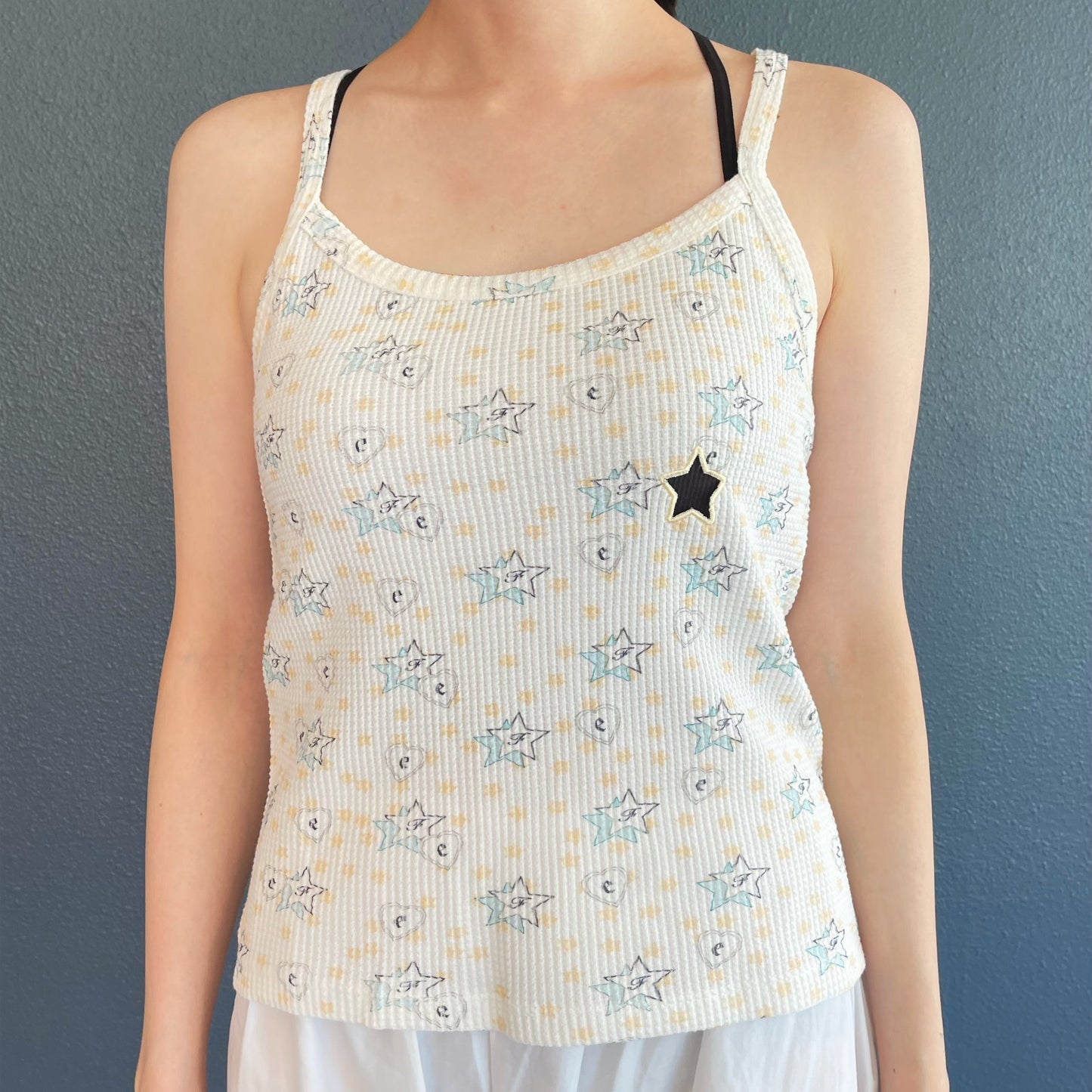 [F.E.E.S] sleepy star waffle sleeveless / サーマルキャミソール