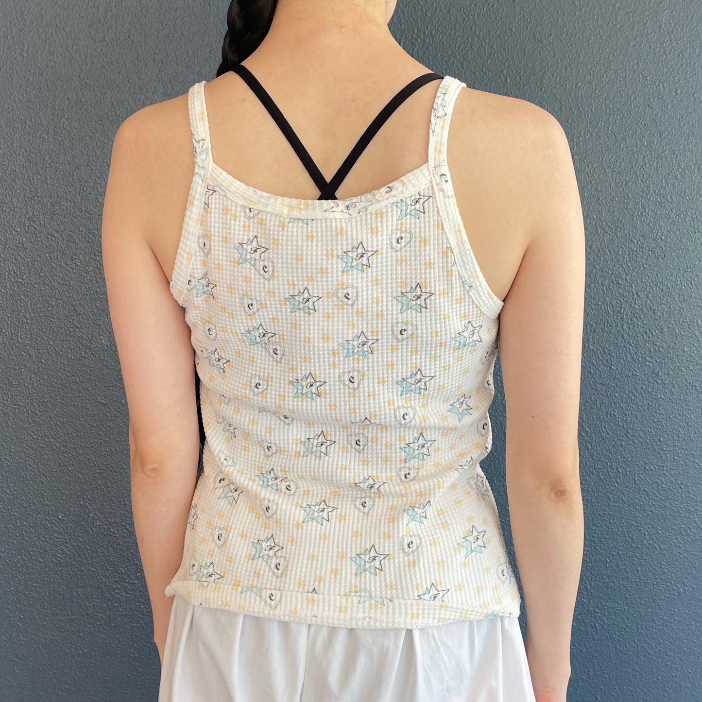 [F.E.E.S] sleepy star waffle sleeveless / サーマルキャミソール