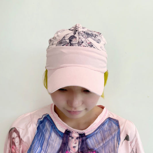 Pink baseball cap / グラフィックキャップ