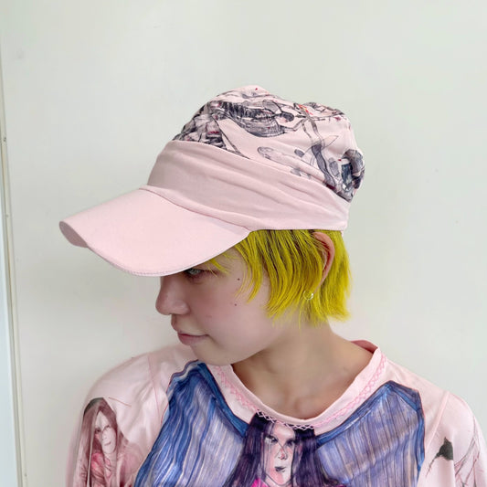 Pink baseball cap / グラフィックキャップ