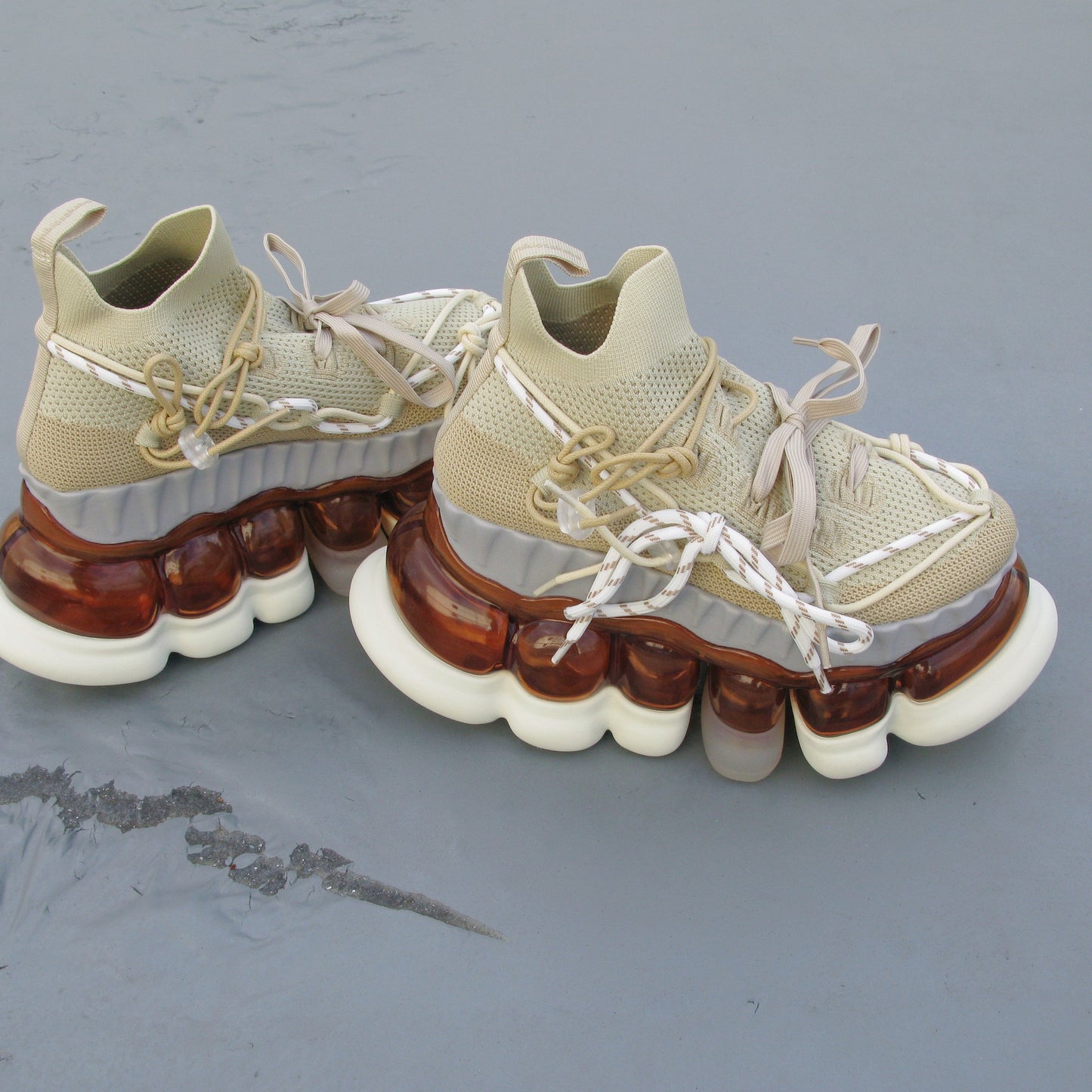 JEWELRY ARK TARTE CONFUSINGⅡ / BEIGE / MIKIOSAKABEスニーカー