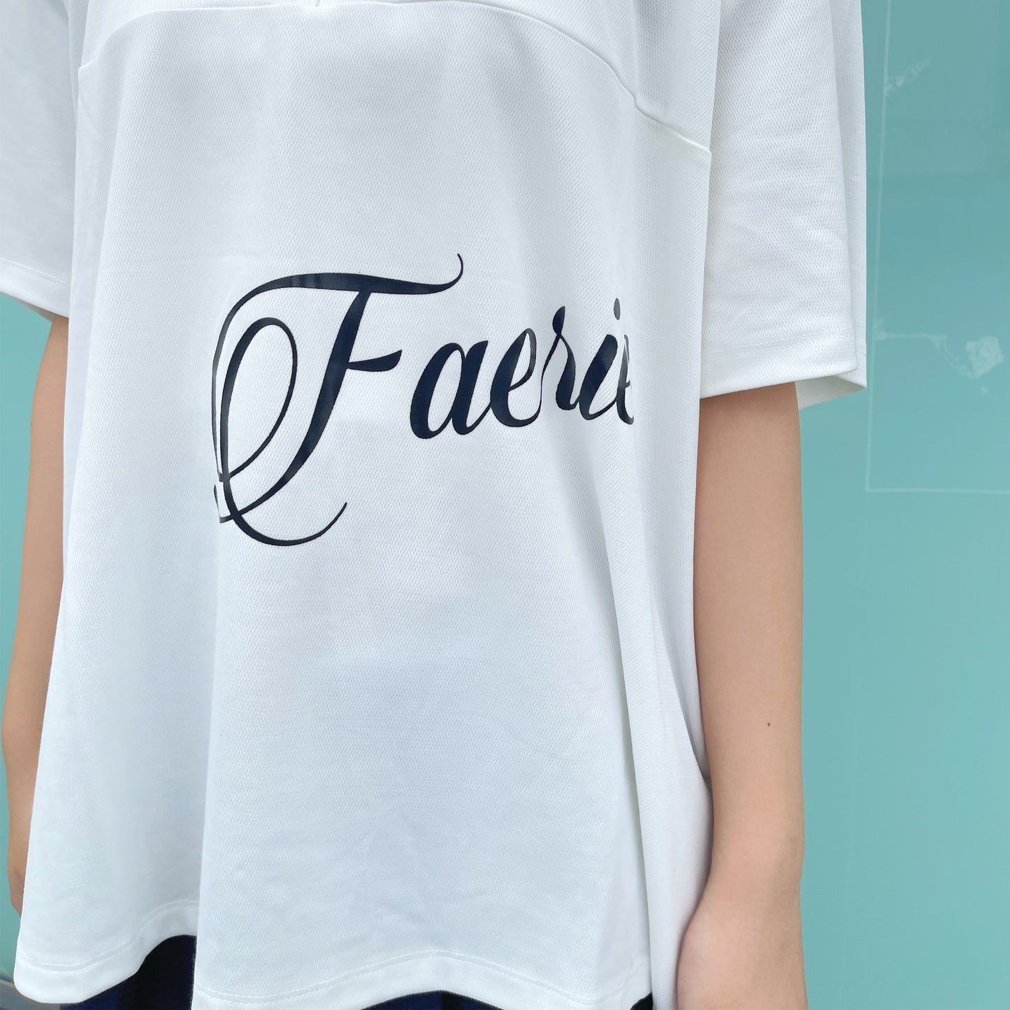 [fa.er.ie] sailor collar mesh loose top / ivory / セーラーカラーメッシュトップ