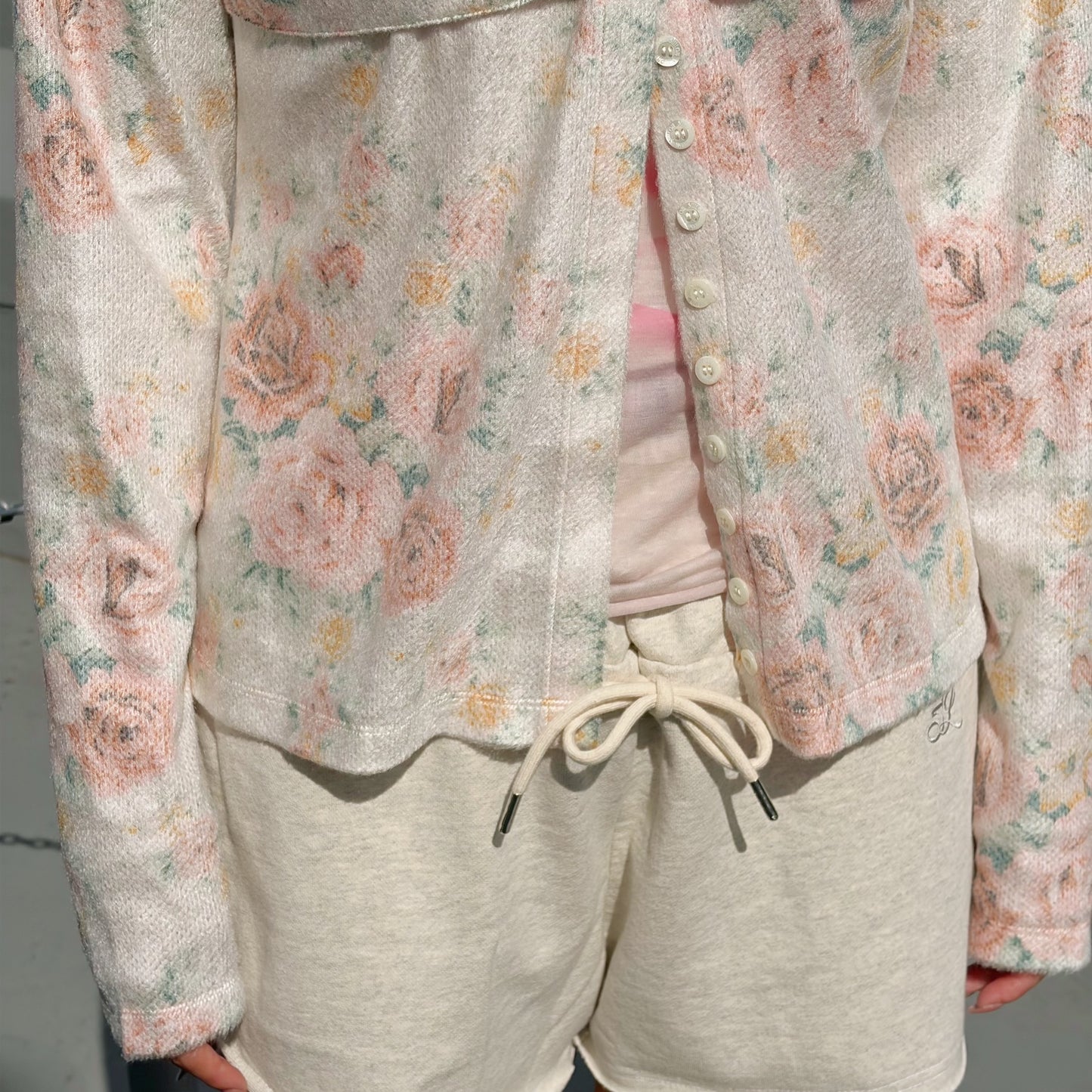 WORN FLORAL CARDIGAN / WORN FLORAL / フラワーカーディガン