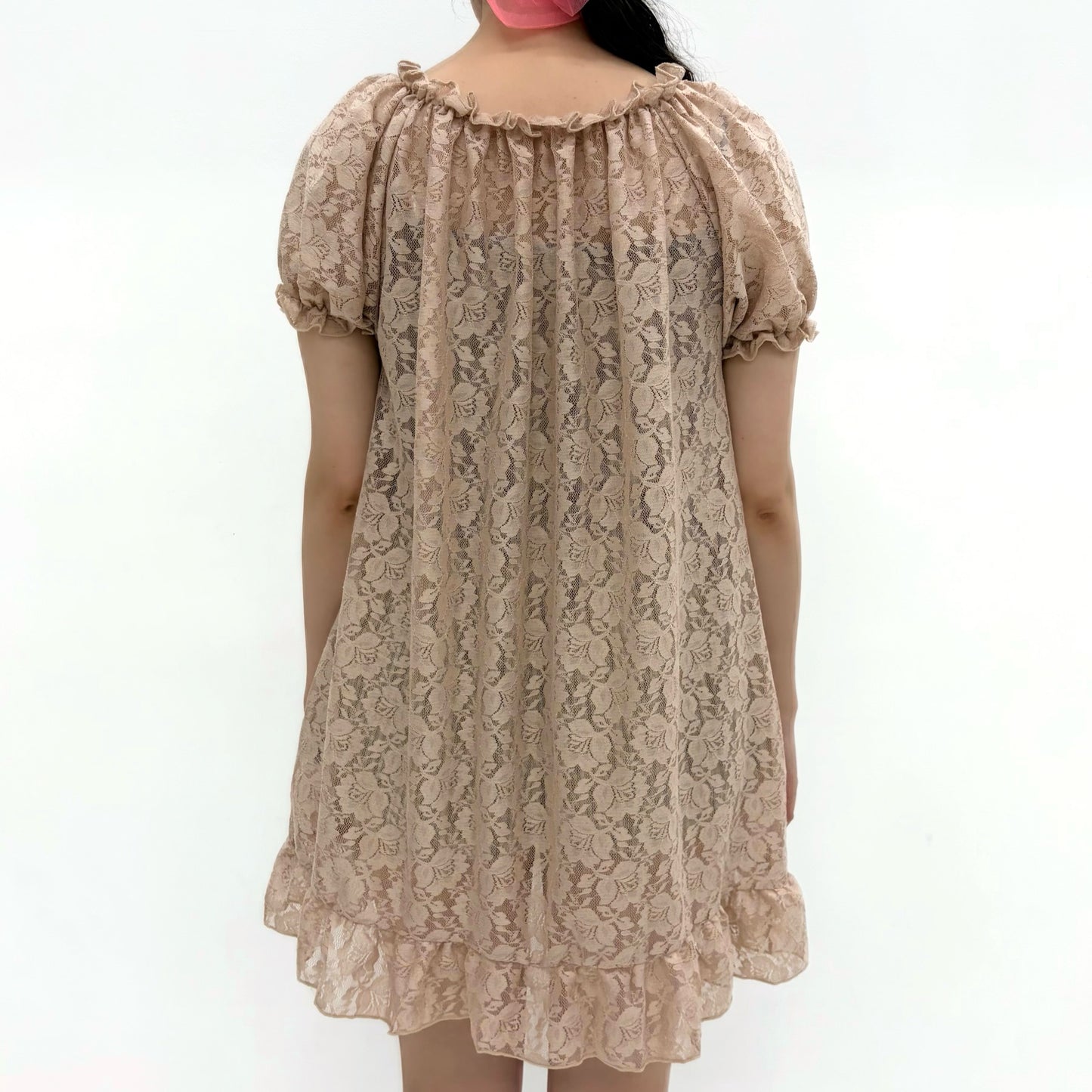 [F.E.E.S] rosie lace dress / nude / レースドレス