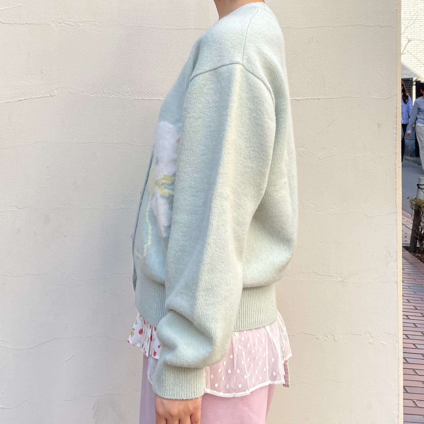 Cassie V-neck Cardigan / Mint / ベイビーキャットカーディガン