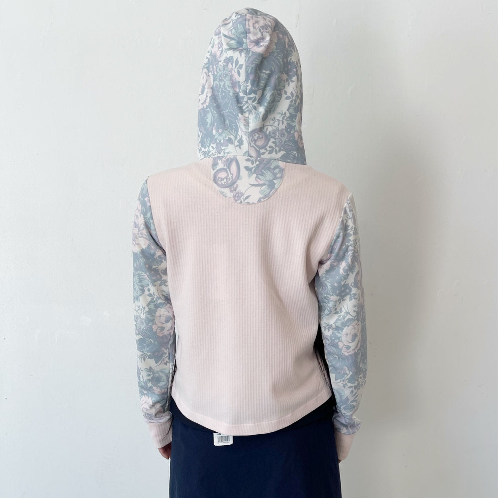 print hoodie  jacket / pink / プリントフーディー