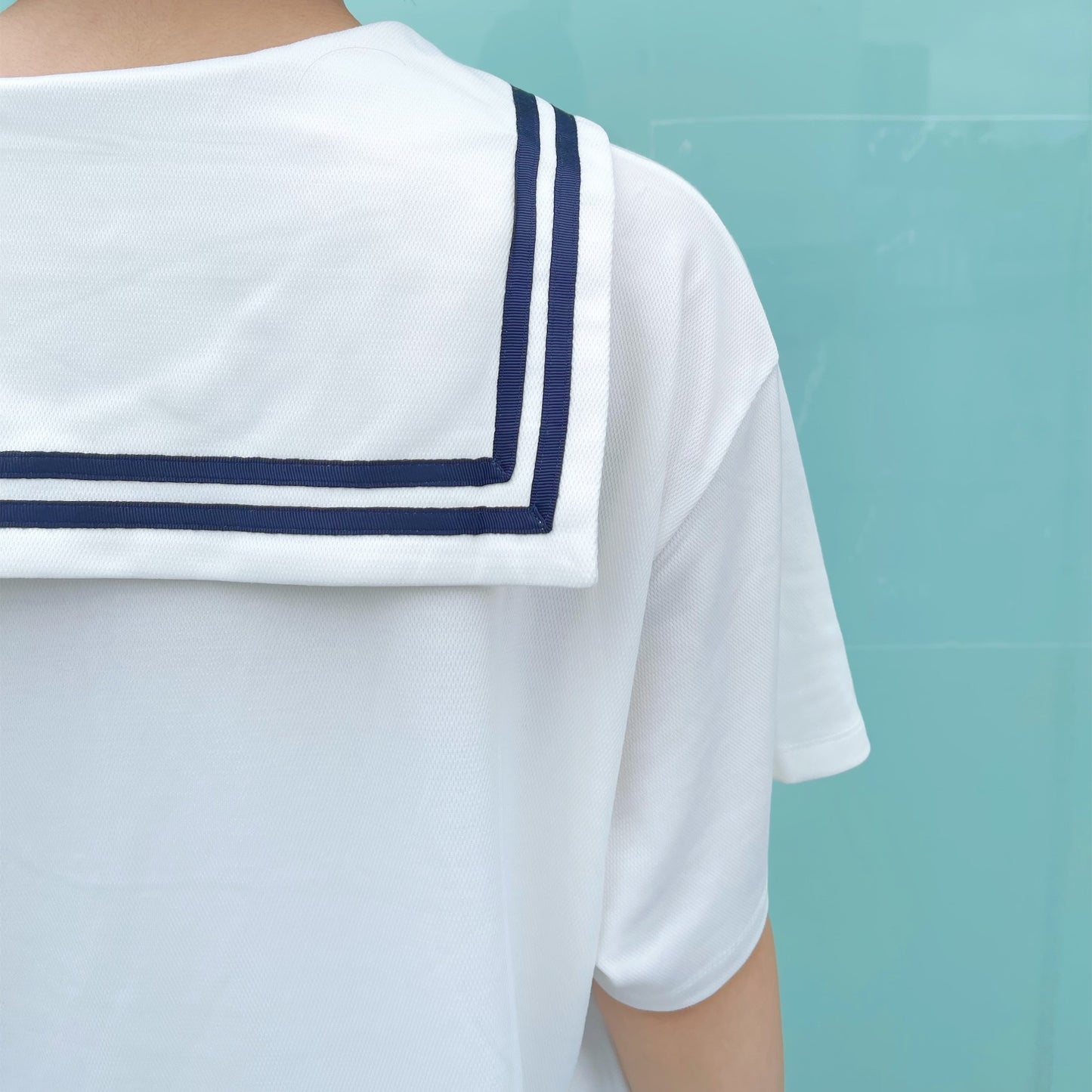 [fa.er.ie] sailor collar mesh loose top / ivory / セーラーカラーメッシュトップ