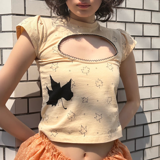 LOGO REMOVAL BABY TEE / SAND / ロゴリムーブTシャツ