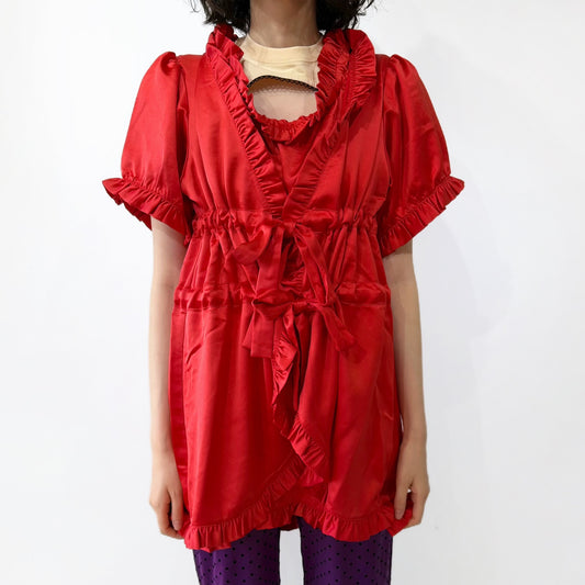 Babydoll Dress / Ribbon Red / ベビードールドレス