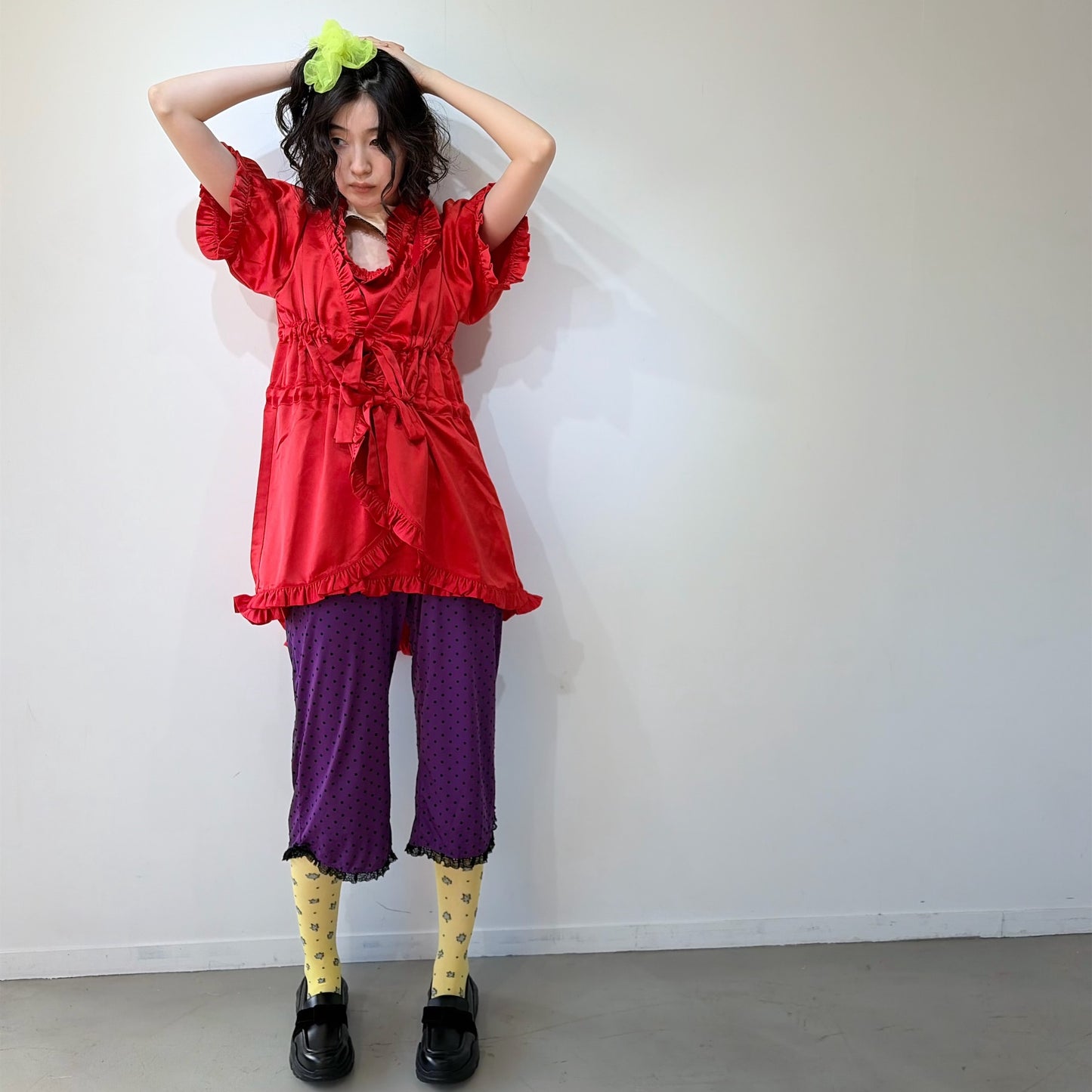 Babydoll Dress / Ribbon Red / ベビードールドレス