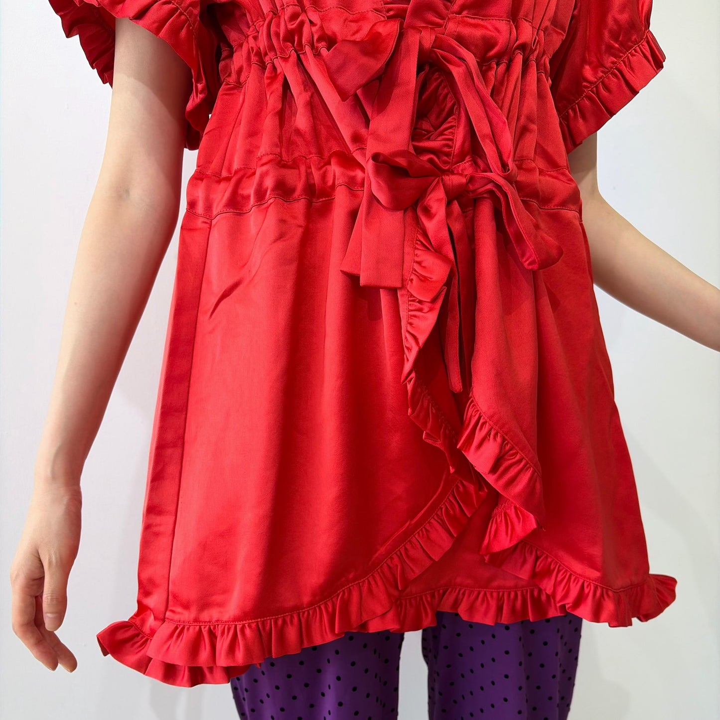 Babydoll Dress / Ribbon Red / ベビードールドレス