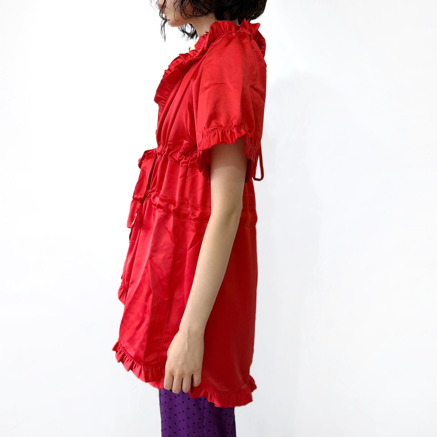 Babydoll Dress / Ribbon Red / ベビードールドレス
