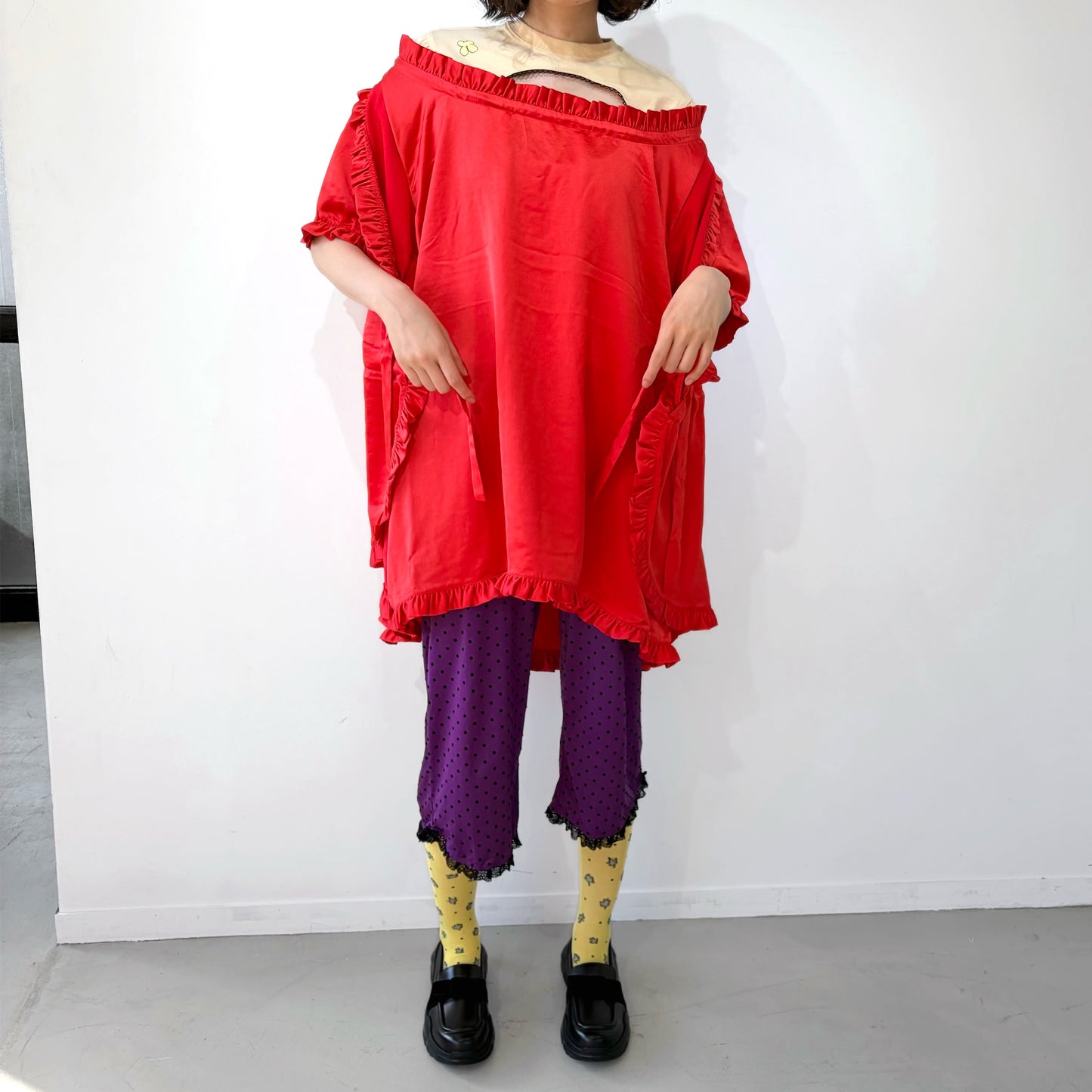 Babydoll Dress / Ribbon Red / ベビードールドレス