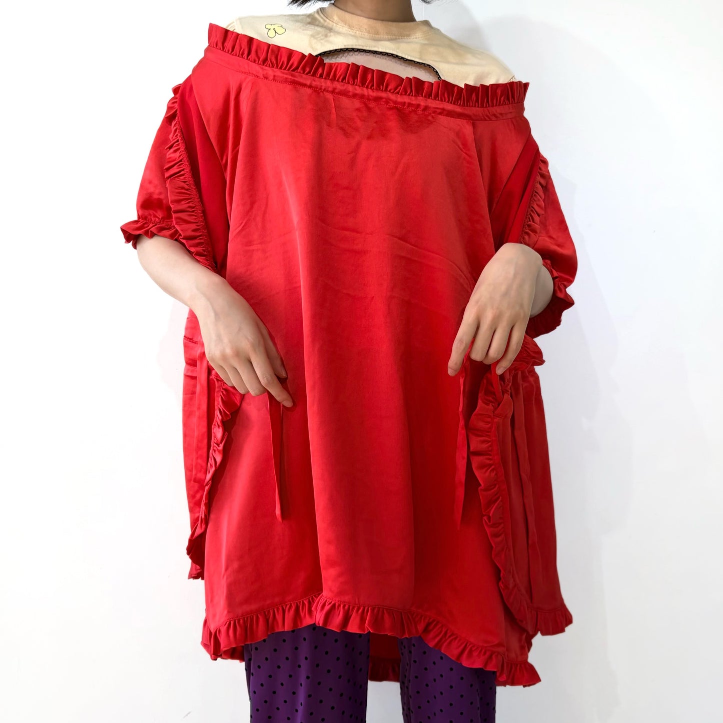 Babydoll Dress / Ribbon Red / ベビードールドレス