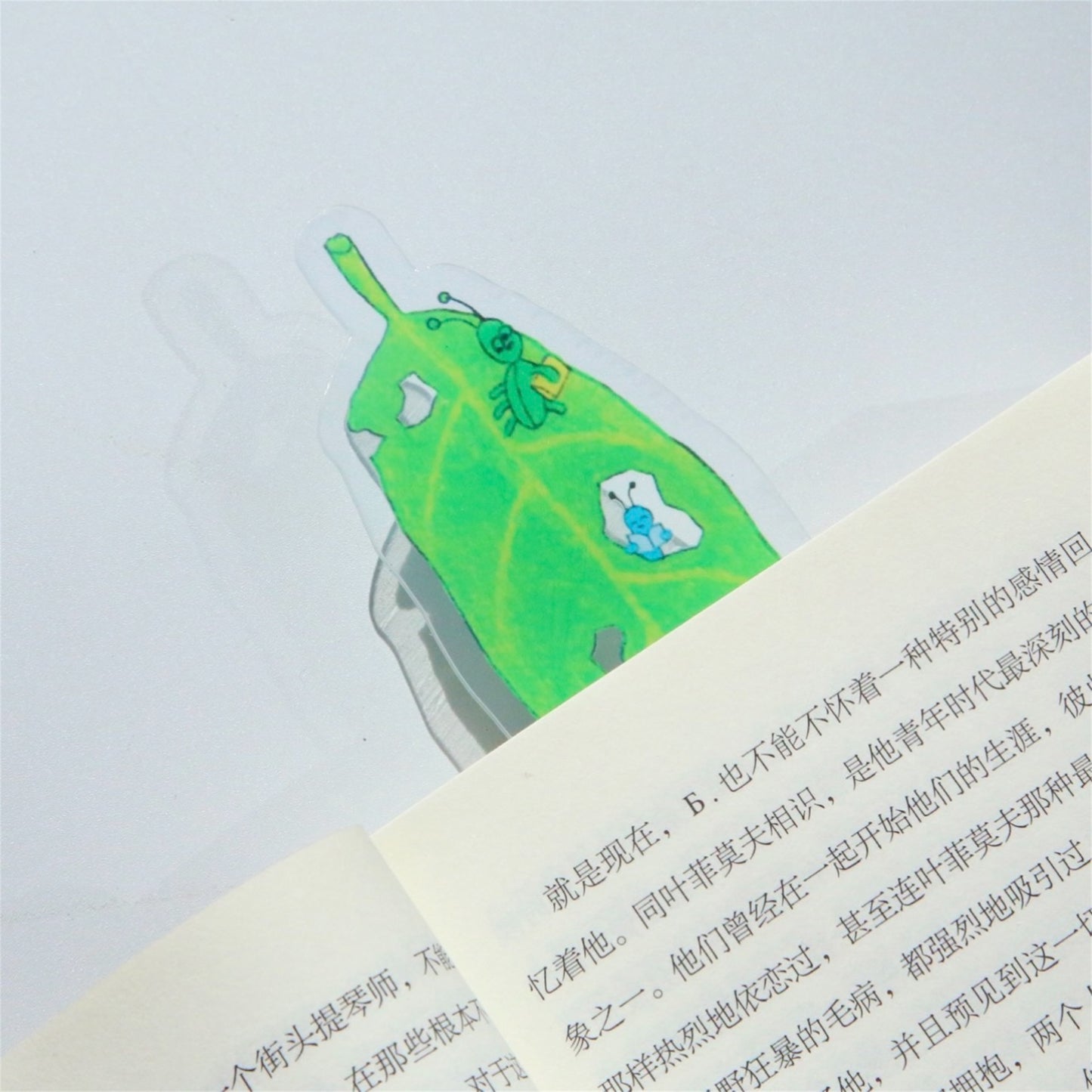 【bird pit】leaf bookmark / しおり