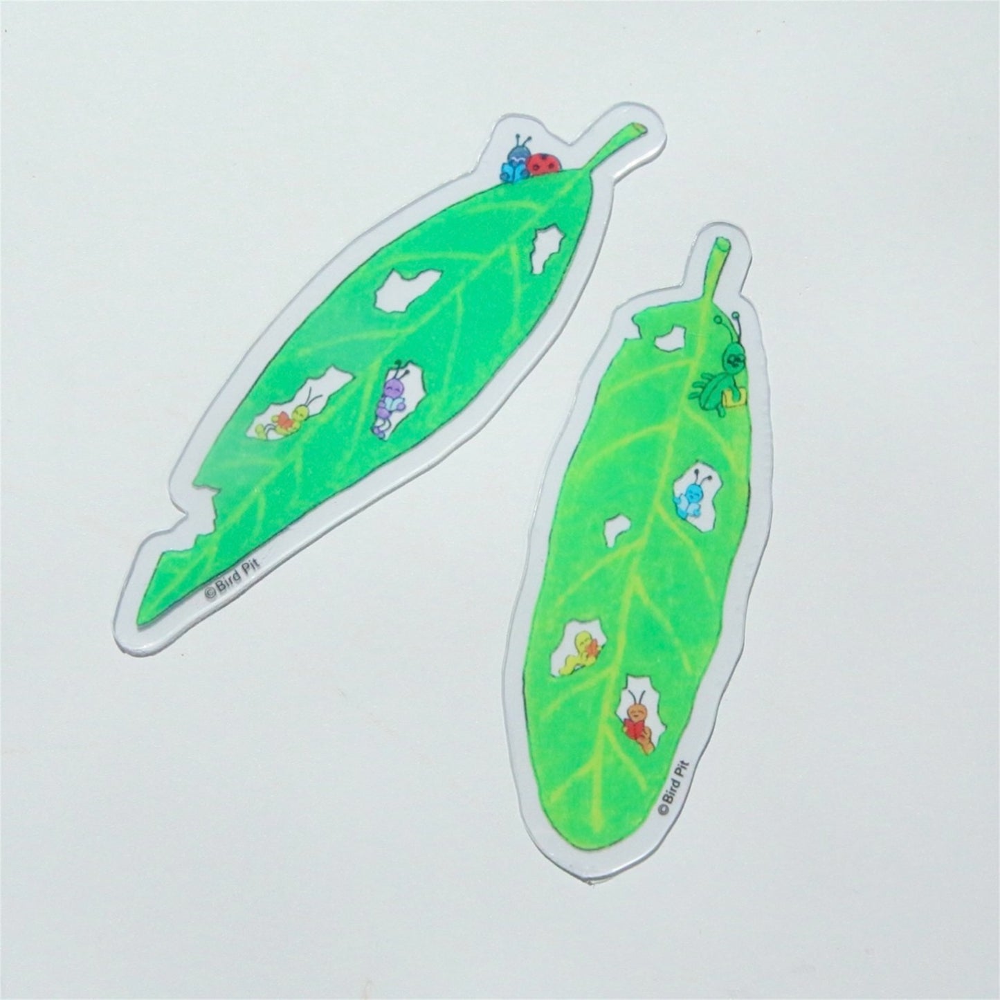 【bird pit】leaf bookmark / しおり