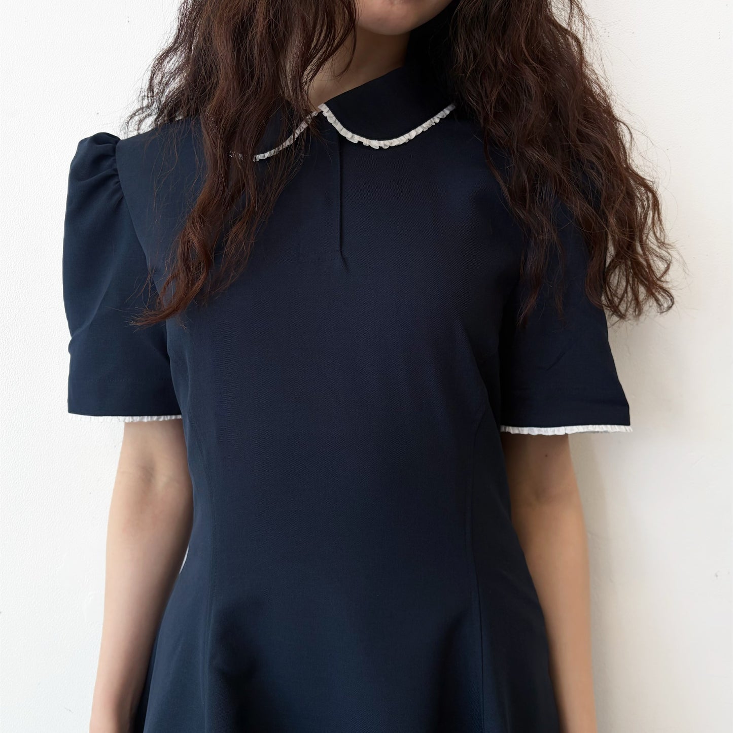 BALLOON DRESS / NAVY / バルーンドレス