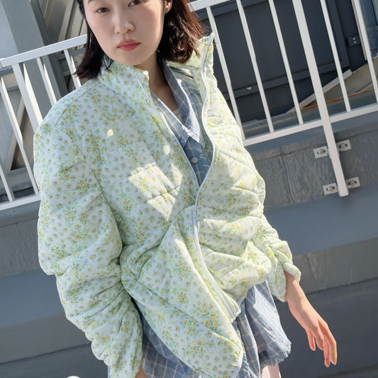 CONFUSING FLOWER LIGHT DOWN JACKET / LIGHT FLOWER / シェイプジャケット