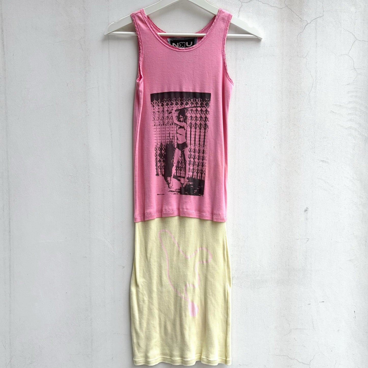 【GATEANDO POR TUS NUBES】TANK TOP DRESS / PINK / タンクトップドレス