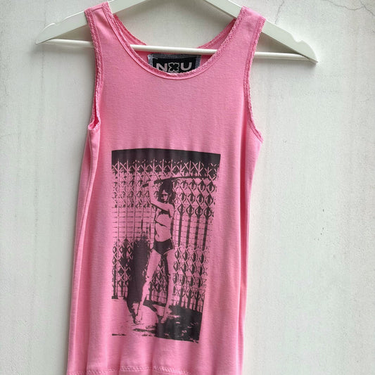 【GATEANDO POR TUS NUBES】TANK TOP DRESS / PINK / タンクトップドレス