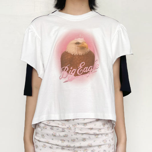 BIG EAGLE SHIRT / WHITE / グラフィックトップ