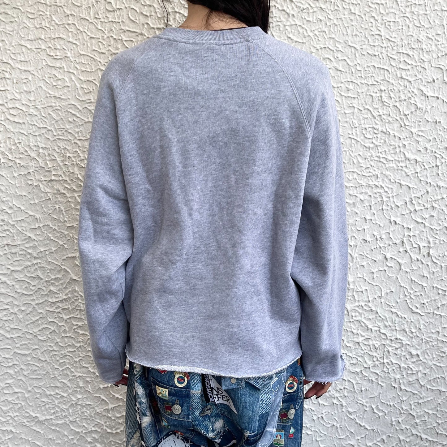 【TONII MONDO】-die flower sweat shirt / Gray / スウェットシャツ