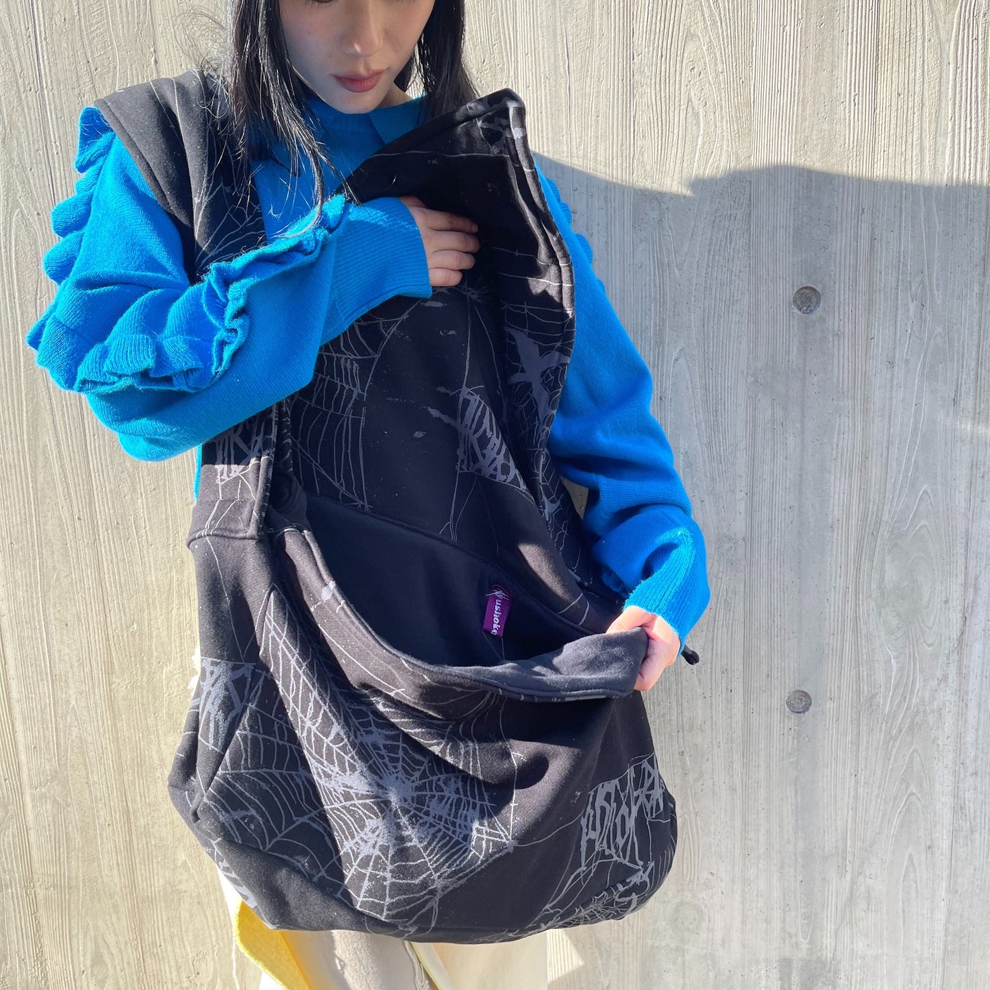 Spider shoulder bag big / Black / スパイダーショルダーバッグ