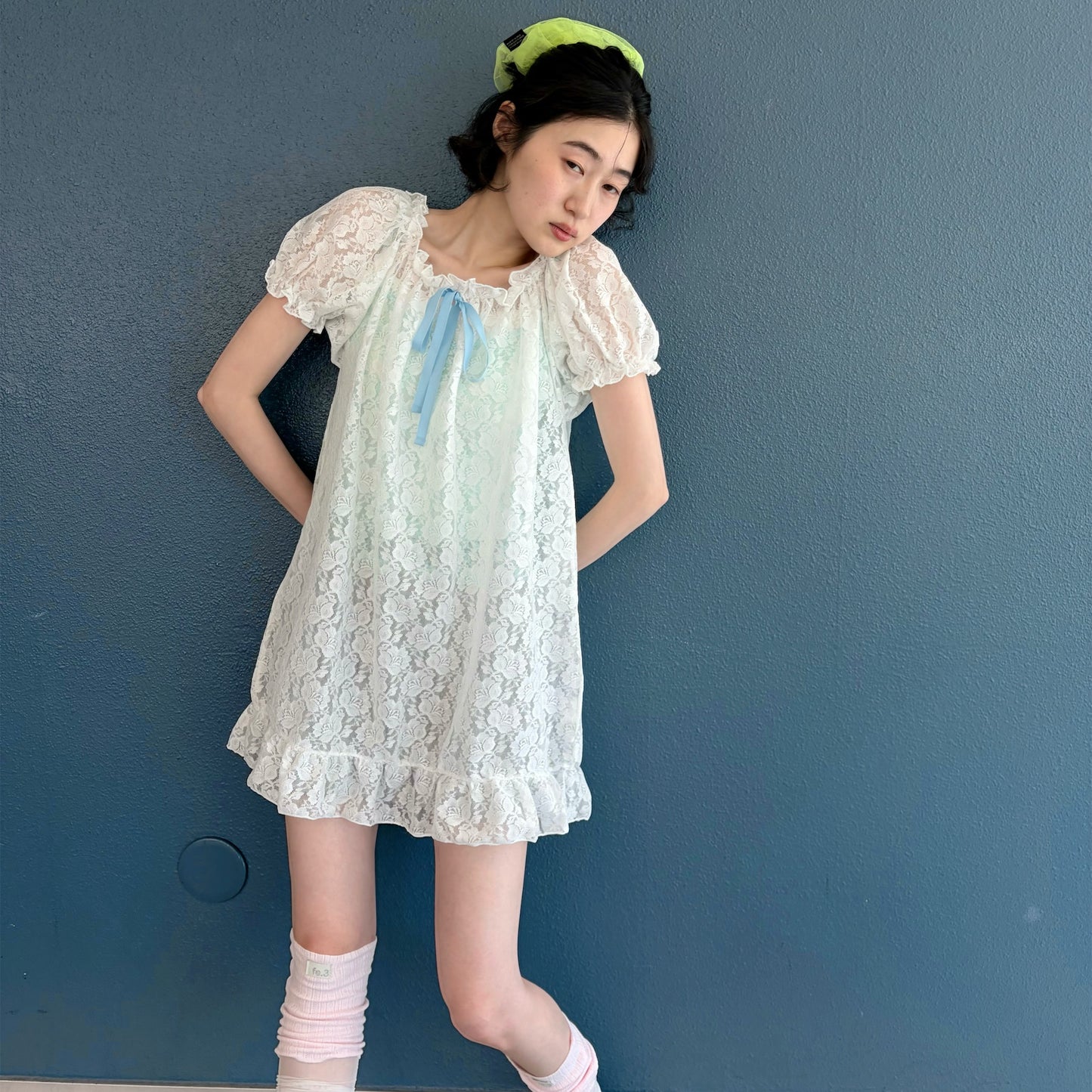 [F.E.E.S] rosie lace dress / white / レースドレス